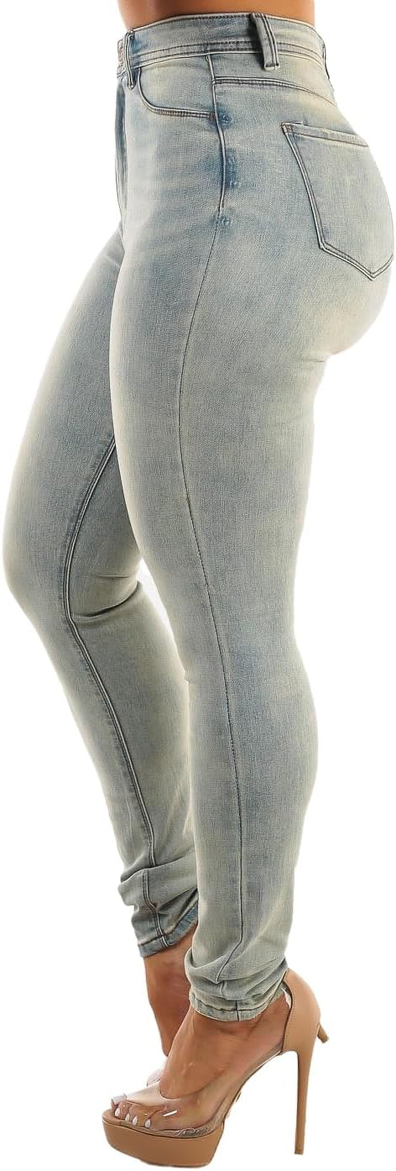 Ultra High Waisted Jeans for Women - Skinny Jeans - Stretchable Slim Fit Jeans