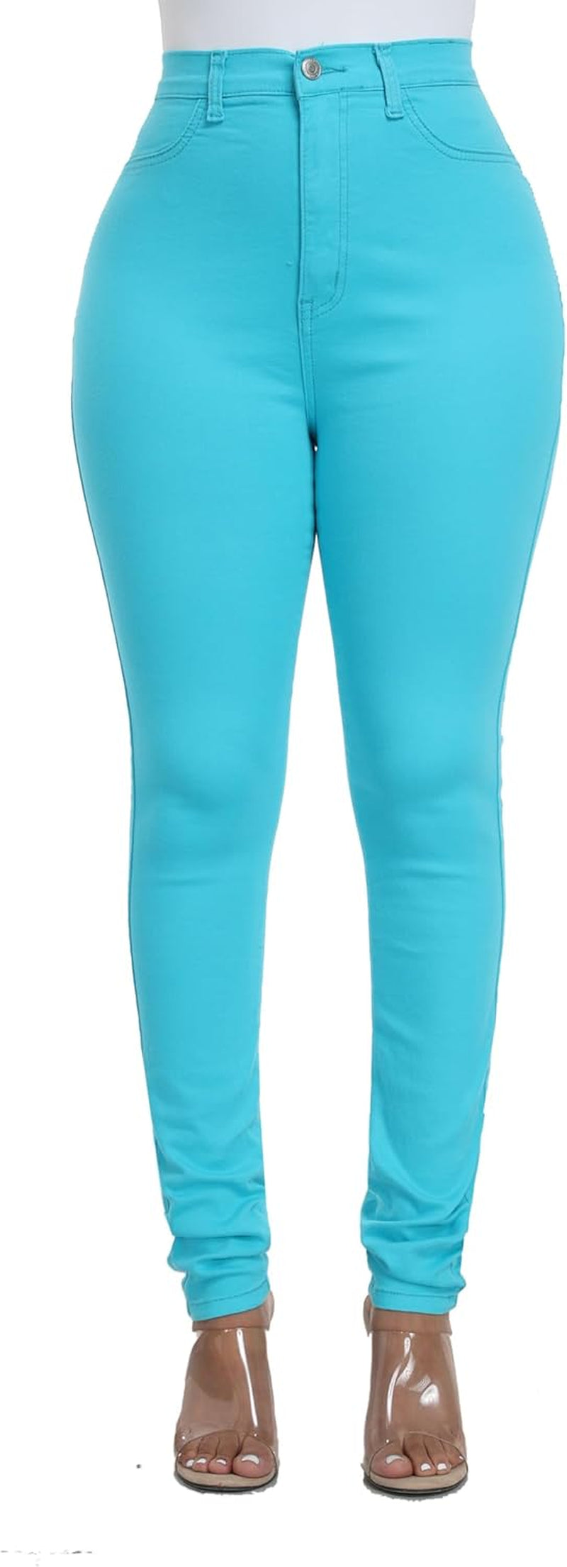 Women'S Hight Waisted Stretch Skinny Jeans Denim Pants