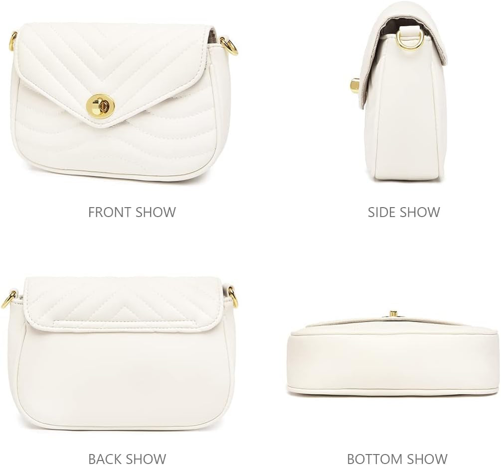 Quilted Crossbody Bags for Women Designer Shoulder Handbags Small Purse