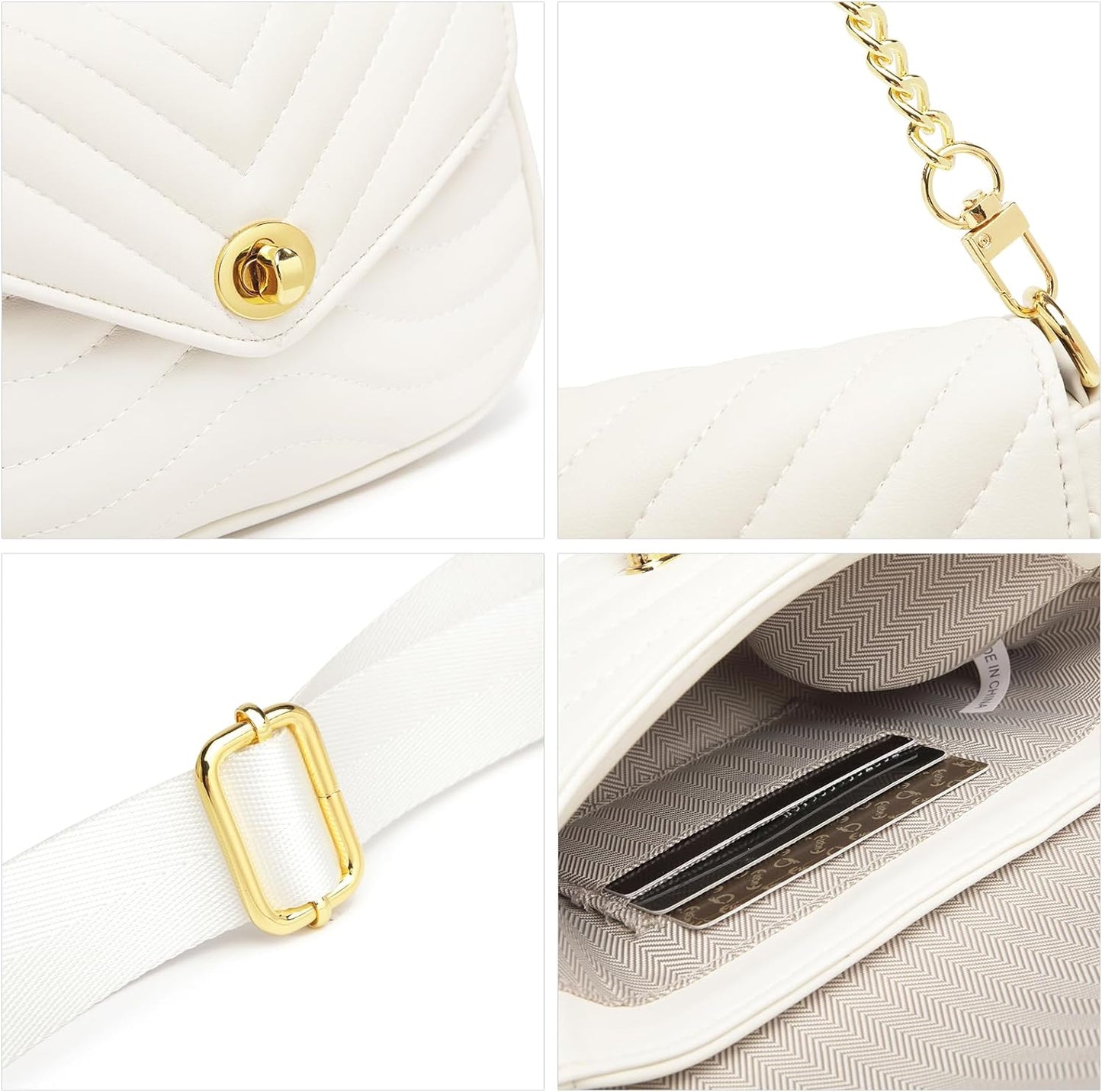 Quilted Crossbody Bags for Women Designer Shoulder Handbags Small Purse