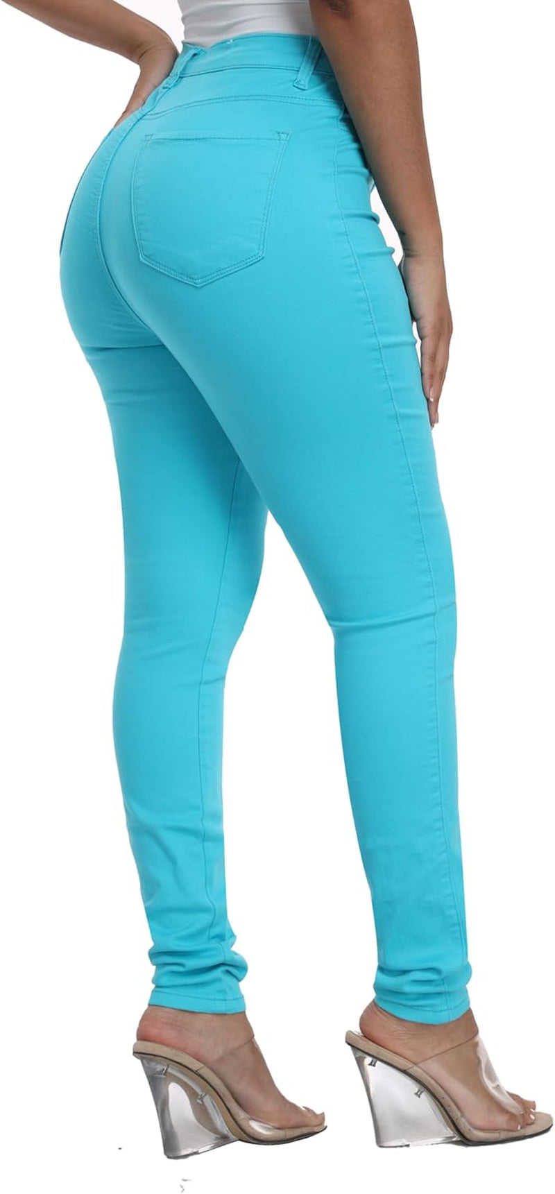 Women'S Hight Waisted Stretch Skinny Jeans Denim Pants