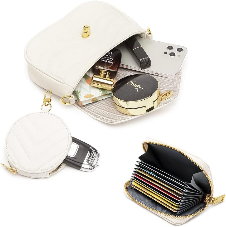 Quilted Crossbody Bags for Women Designer Shoulder Handbags Small Purse