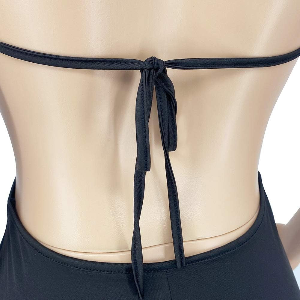 Women Cut Out Jumpsuits - Spaghetti Strap Bikini Bra Tops Bodycon Pants Rompers Party Clubwear Outfit Overalls Yellow L