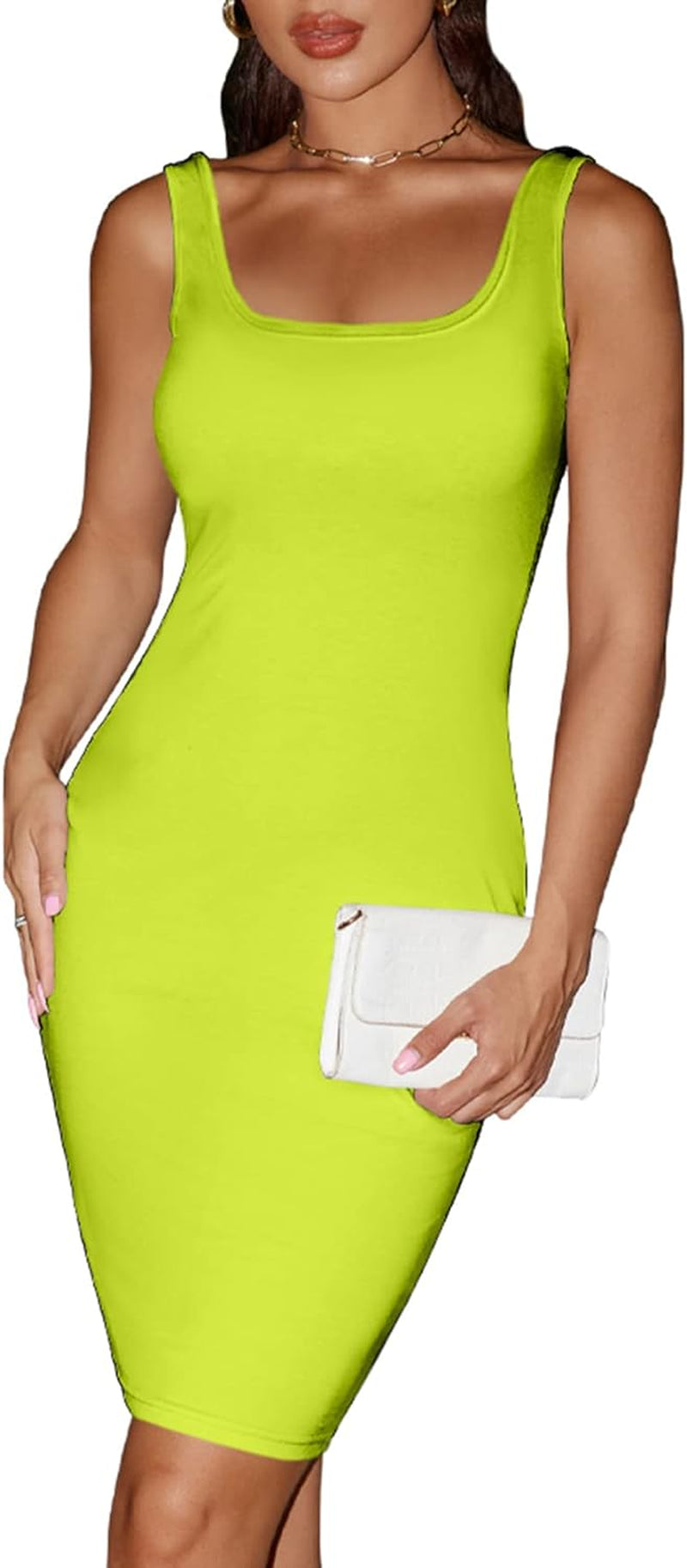 Sexy Summer Women'S Casual Tie Dye round Neck Sleeveless Club Beach Bodycon Midi Tank Dress Sun Dresses