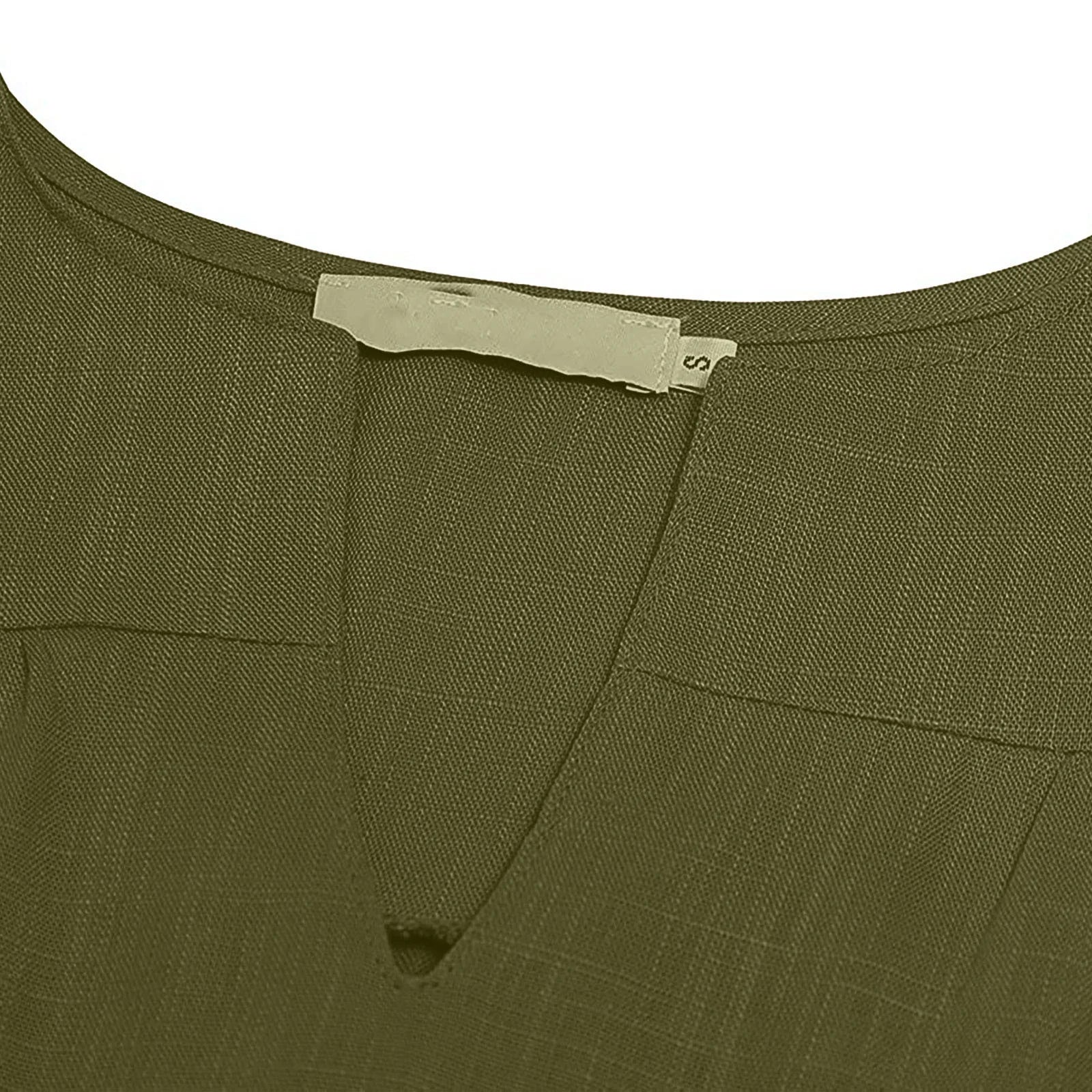 Women Beach Dress Summer Casual Loose Mini Dress Short Sleeve V-Neck Comfy Holidaysundress Solid Shift Dress for Vacation